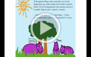 Tres hipopótamos rosa